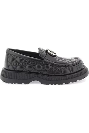 Dior Schoenen, Heren, Zwart, 44 EU, Leer, Klassieke Mocassin Schoen