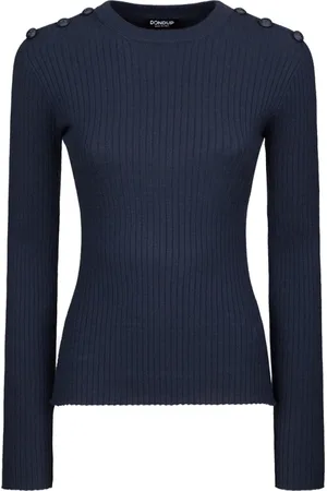 Dondup Truien, Dames, Blauw, M, Stijlvolle Sweaters voor elke gelegenheid