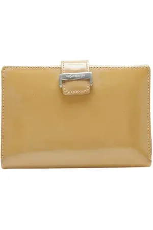 Saint Laurent Pre-owned, Dames, , ONE Size, Leer, Tweedehands leren portemonnees