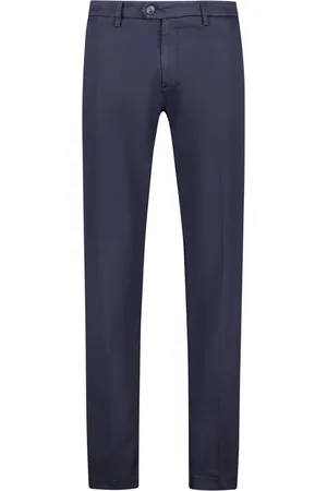 RE-HASH Broeken, Heren, Blauw, W33, Katoen, Kern Chino