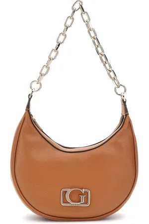 Guess Tassen, Dames, Bruin, ONE Size, Stijlvolle Hobo Schoudertas