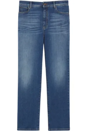 Max Mara Jeans, Dames, Blauw, S, Denim, Denim jeans geïnspireerd door de jaren negentig