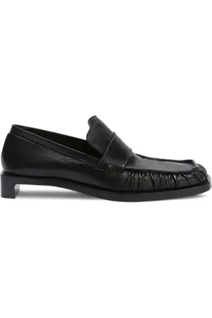 Jil Sander Schoenen, Dames, Zwart, 38 1/2 EU, Zwarte Hak Loafer Schoenen