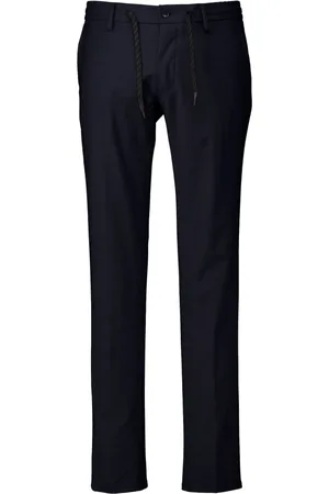 Masons Broeken, Heren, Blauw, M, Donkerblauwe Stijlvolle Broek Mte 184
