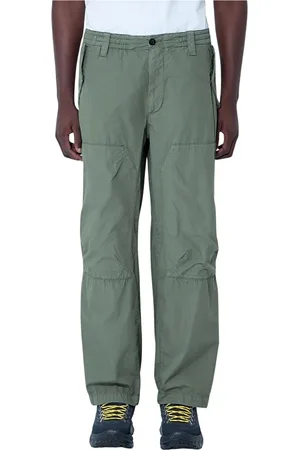 C.P. Company Broeken, Heren, Groen, XL, Katoen, Cargo broek in katoenen reps