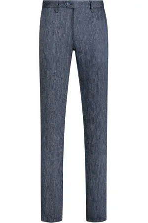 RE-HASH Broeken, Heren, Blauw, W34, Kern Chino