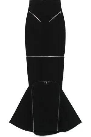 Rick Owens Rokken, Dames, Zwart, S, Zwarte Headon Rok