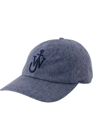 J.W.Anderson Accessoires, Dames, Blauw, ONE Size, Katoen, Katoenen Hoed