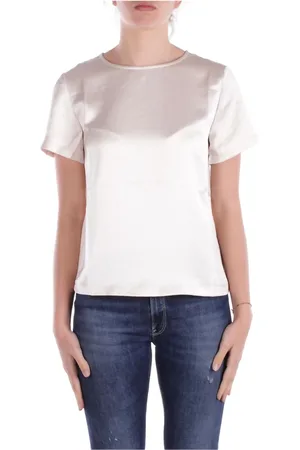 Max Mara Tops, Dames, Wit, L, Polyester, Ivory Shirt Weekend Blouse