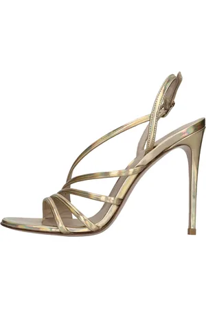 LE SILLA Schoenen, Dames, Geel, 38 EU, Leer, Sandalen Gouden