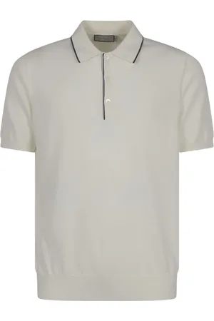CANALI Tops, Heren, Wit, 3Xl, Katoen, Polo Shirts