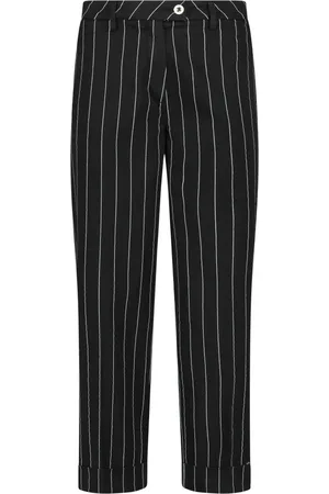 RE-HASH Broeken, Dames, Zwart, W32, Katoen, Dames Chinos Broek