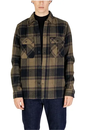 Only & Sons Overhemden, Heren, Veelkleurig, M, Katoen, Mannen Herfst/Winter Katoenen Overhemd Collectie