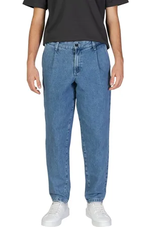 JACK & JONES Jeans, Heren, Blauw, W29 L32, Katoen, Blauwe Katoenen Jeans & Broek