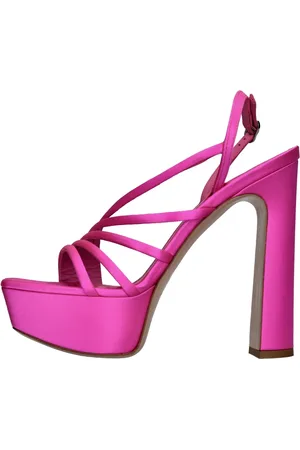LE SILLA Schoenen, Dames, Roze, 38 EU, Satijn, Sandalen Fuchsia