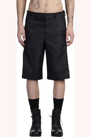 Comme des Garçons Korte broeken, Heren, Zwart, S, Zwarte Slim Fit Broek