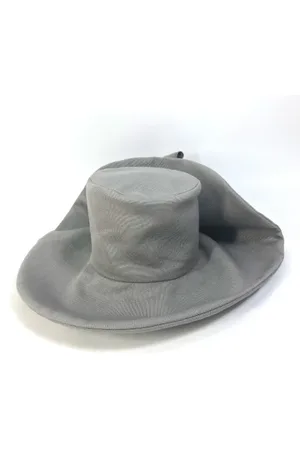 Miu Miu Pre-owned, Dames, Grijs, ONE Size, Katoen, Pre-owned Cotton hats