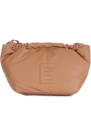 ERMANNO SCERVINO Tassen, Dames, Bruin, ONE Size, Leer, Stijlvolle Kameel Tas met Voorlogo