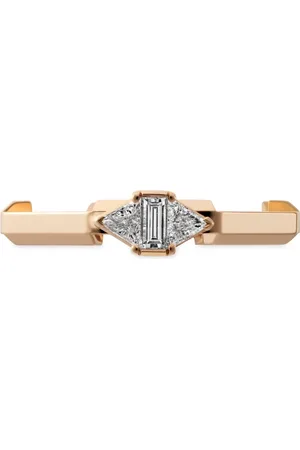 Gucci Accessoires, Dames, Geel, 50 MM, Ybc 744971001 - Oro Rosa 18kt, Diamanten - Link to Love ring in 18kt roze goud