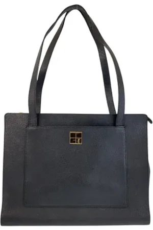 Saint Laurent Pre-owned, Dames, Zwart, ONE Size, Leer, Pre-owned Leather totes