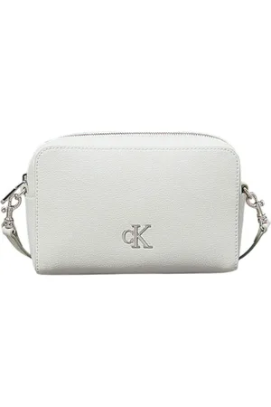 Calvin Klein Tassen, Dames, Wit, ONE Size, Minimalistische Tas voor Stedelijke Stijl