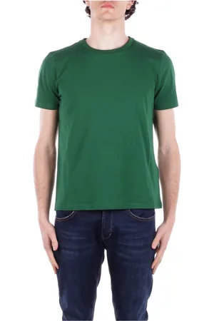 GCDS Tops, Heren, Groen, S, Katoen, Groene Logo T-shirt Slim Fit