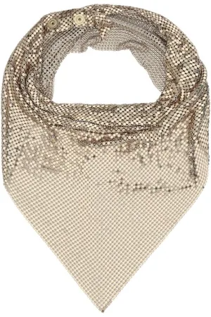 Paco rabanne Accessoires, Dames, Geel, ONE Size, Pixel Chainmail Sjaal