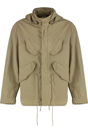 C.P. Company Jassen, Heren, Groen, M, Polyester, Praktische Stofjas met Verstelbare Koorden