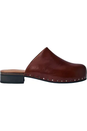 OUR LEGACY Schoenen, Heren, Bruin, 37 EU, Leer, Studded Leren Klompen