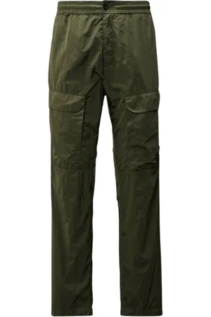 C.P. Company Broeken, Heren, Groen, M, Leer, Cargo Chrome-R Broek