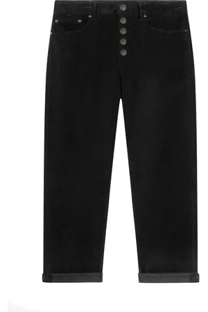 Dondup Jeans, Dames, Zwart, W26, Katoen, Zwarte Broek voor Vrouwen Aw 24