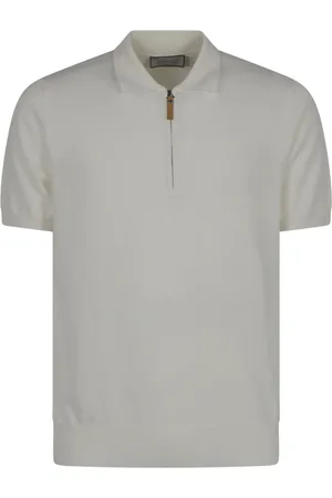 CANALI Tops, Heren, Wit, 4Xl, Katoen, Polo Shirts