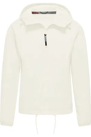 Invicta Jassen, Heren, Wit, XL, Nylon, Witte Opvouwbare Hoodie Jas