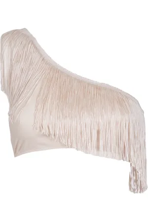FORTE FORTE Tops, Dames, , S, Rode Franje One Shoulder Top