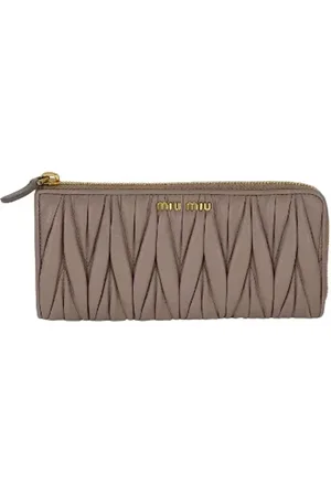 Miu Miu Pre-owned, Dames, , ONE Size, Leer, Tweedehands leren handtassen