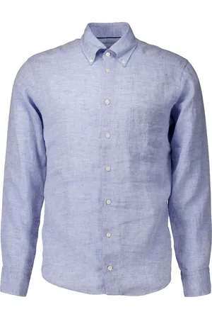 Eton Overhemden, Heren, Blauw, S, Lichtblauw overhemd lange mouw