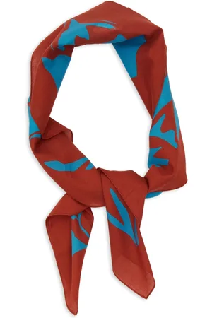 Gallo Accessoires, unisex, Veelkleurig, ONE Size, Katoen, Unisex lichtblauwe katoenen bandana met bloemenpatroon