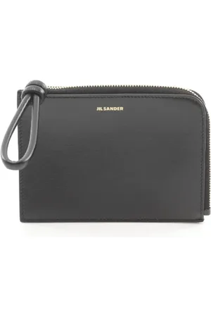 Jil Sander Pre-owned, Dames, Zwart, ONE Size, Leer, Tweedehands leren portemonnees