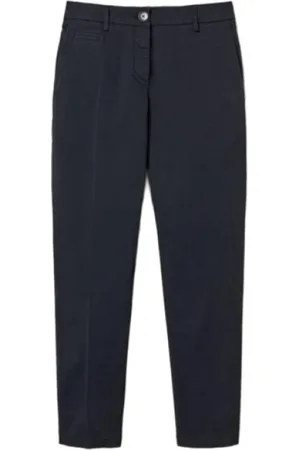 Twin-Set Broeken, Dames, Blauw, XS, Blauwe Nacht Broek Stijlvolle Look