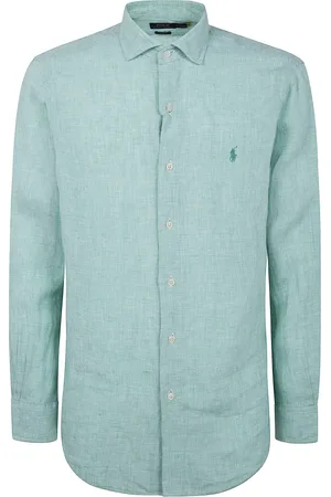 Ralph Lauren Overhemden, Heren, Blauw, S, Lange mouw sportshirt