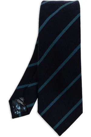 Paul Smith Accessoires, Heren, Blauw, ONE Size, Gestreepte heren stropdas