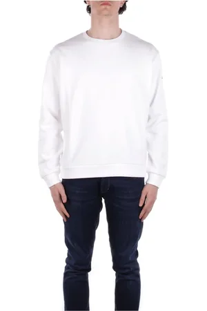 GCDS Sweatshirts & Hoodies, Heren, Wit, L, Katoen, Witte Logo Zij Sweater