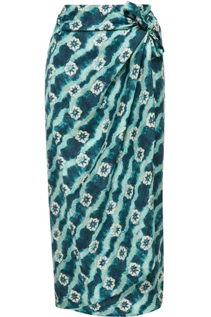 Maliparmi Rokken, Dames, Blauw, S, Collectie Print ROK