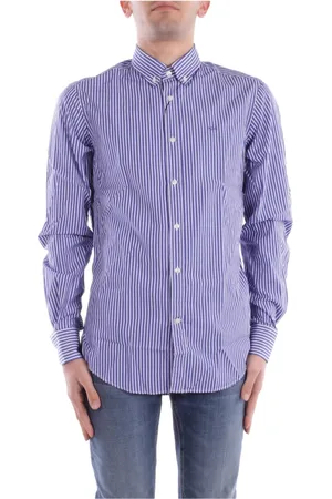 Paul & Shark Overhemden, Heren, Blauw, 3Xl, Katoen, Yachting Logo Front Button Shirt