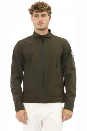 BALDININI Jassen, Heren, Groen, M, Stijlvolle Jas met Ritssluiting