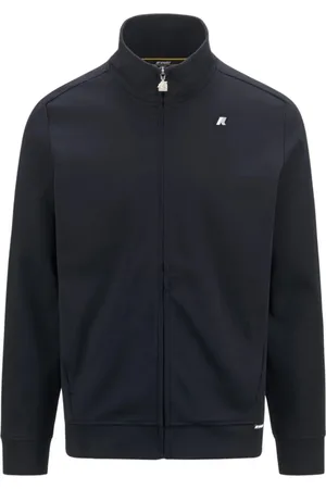 K-Way Sweatshirts & Hoodies, Heren, Blauw, L, Katoen, Stijlvolle Sweatshirt voor Mannen en Vrouwen
