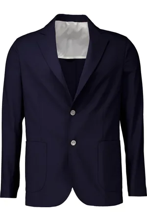 BARBA Jassen, Heren, Blauw, L, Donkerblauwe Colberts