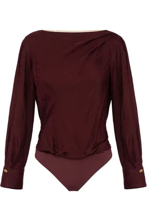 Elisabetta Franchi Tops, Dames, Rood, XS, Multicolor Stijlvolle Damesblouse