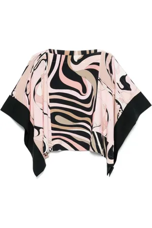 Emilio Pucci Jassen, Dames, Veelkleurig, ONE Size, Zwarte Sweater Collectie