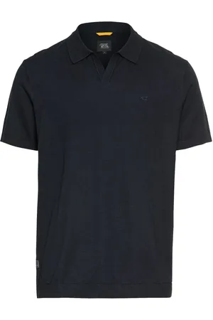Camel Active Tops, Heren, Blauw, 2Xl, Katoen, Katoen Linnen Polo Shirt